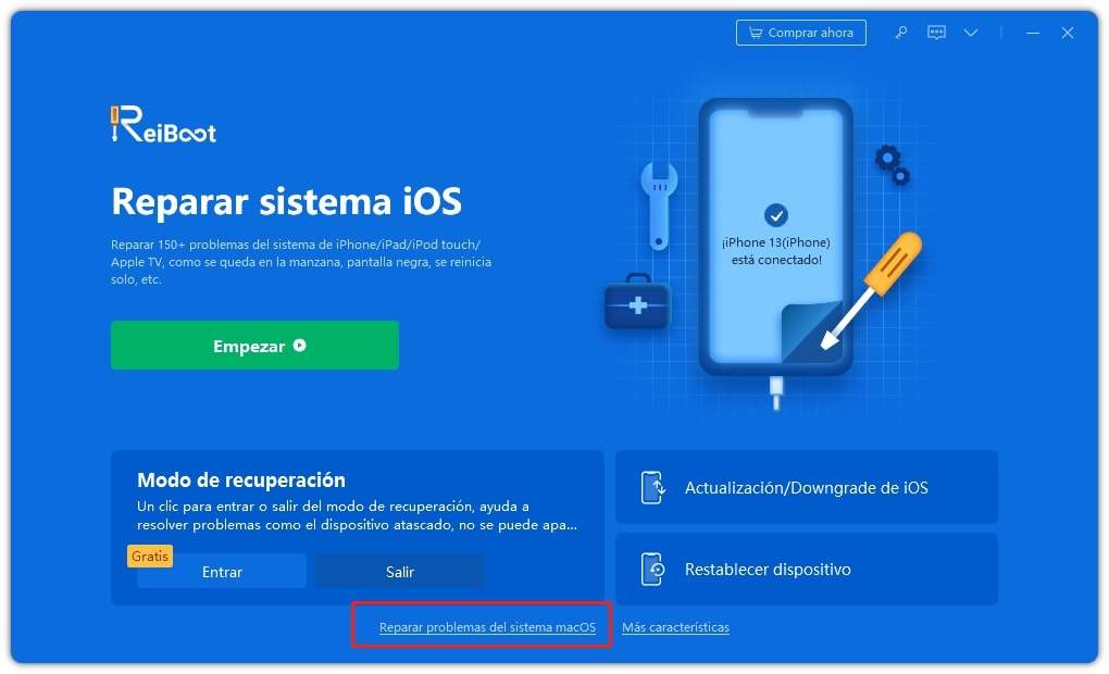 start to use macOS system repair tool