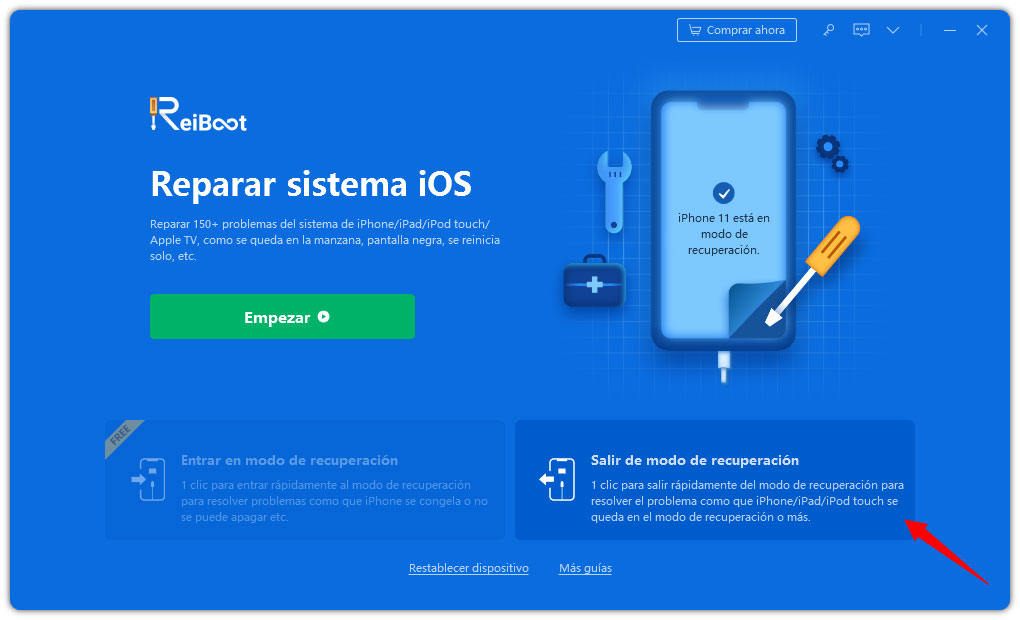 quitar modo recuperacion iphone