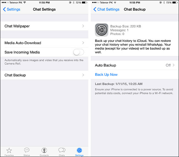 guardar copia de seguridad whatsapp en icloud