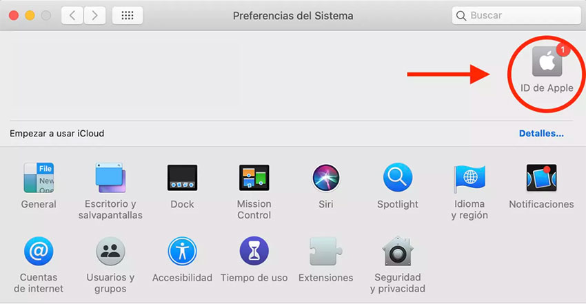 clic id de apple en icloud