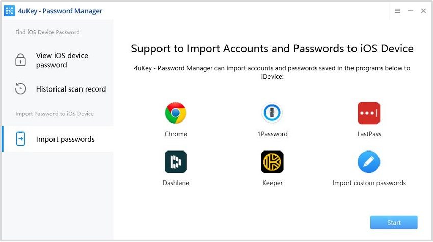 empezar a importar contraseñas a dispositivos ios