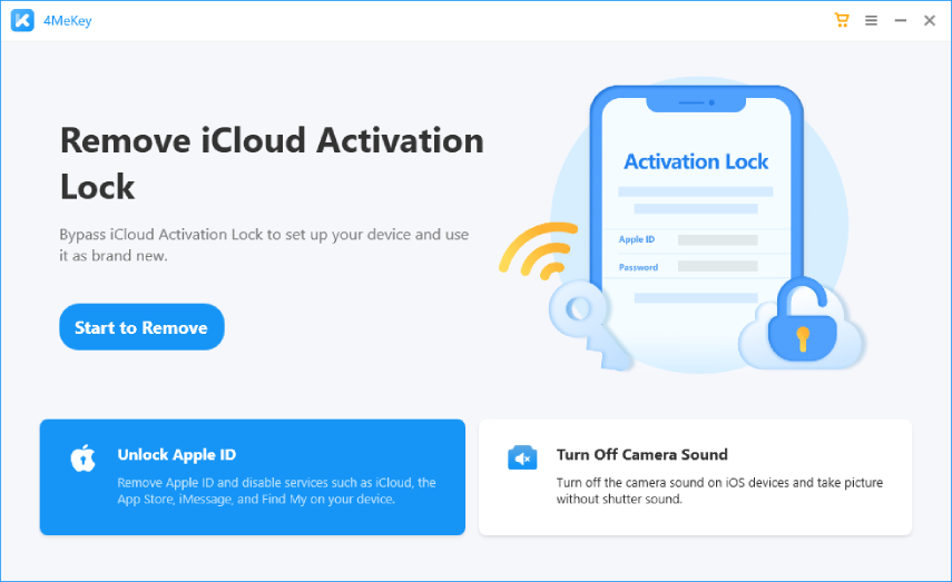 seleccione desbloquear ID de Apple - guía 4MeKey