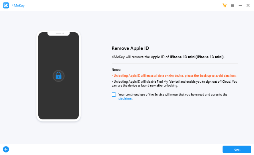 iniciar desbloqueo de apple id