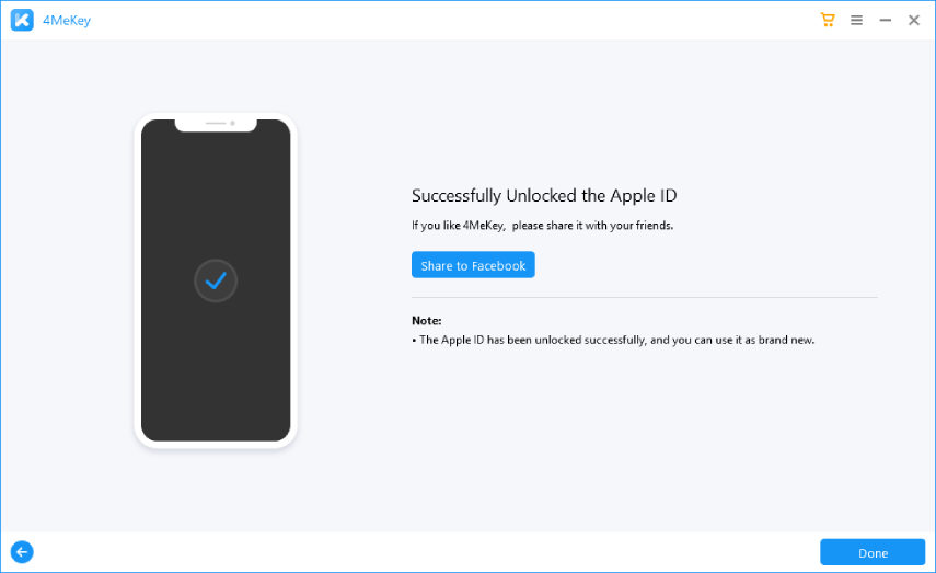 eliminar apple id - 4MeKey guia