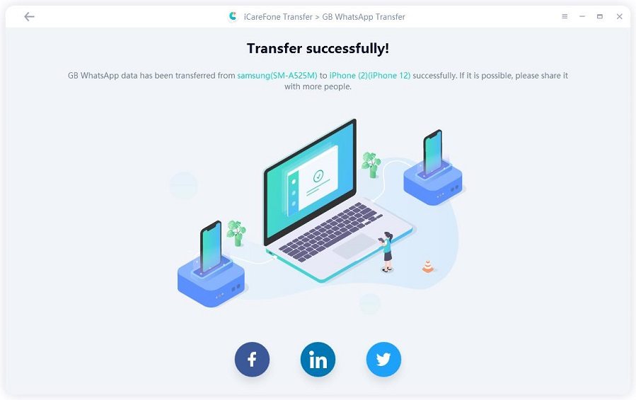 transfer Android GB WhatsApp to iPhone