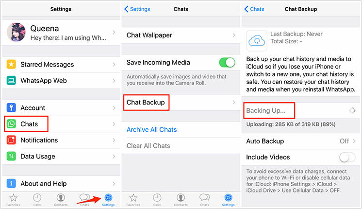 copia de seguridad automática de chat de whatsapp a gmail
