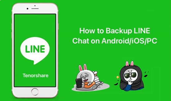 respaldar line chat