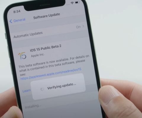 actualización de ios 15 atascada en la verificación