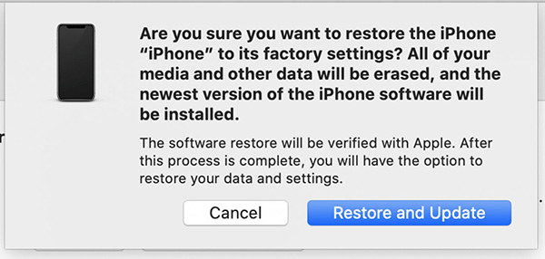 restaurar y actualizar iphone con itunes