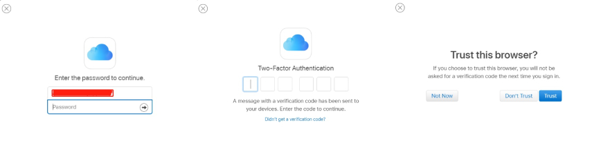 visitar el sitio web de icloud