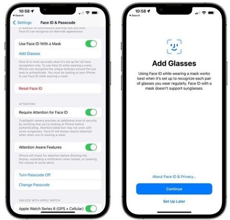 desbloquear iphone con tapabocas
