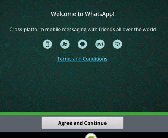 WhatsApp terms and condition