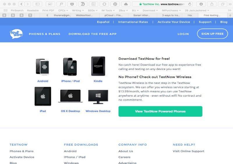 tener WhatsApp sin sim con Textnow App