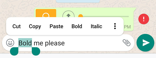 how to underline in whatsapp