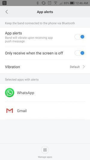 notificación de whatsapp en mi banda 4