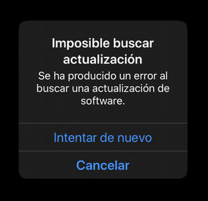 imposible buscar actualizacion ios 13