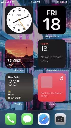 todos los tipos de widgets