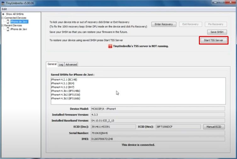 start-tss-server-tinyumbrella