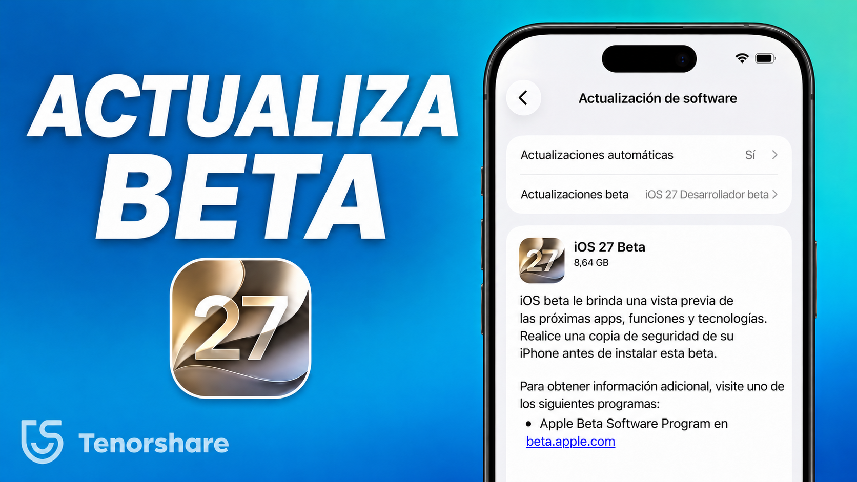 actualizar ios 27