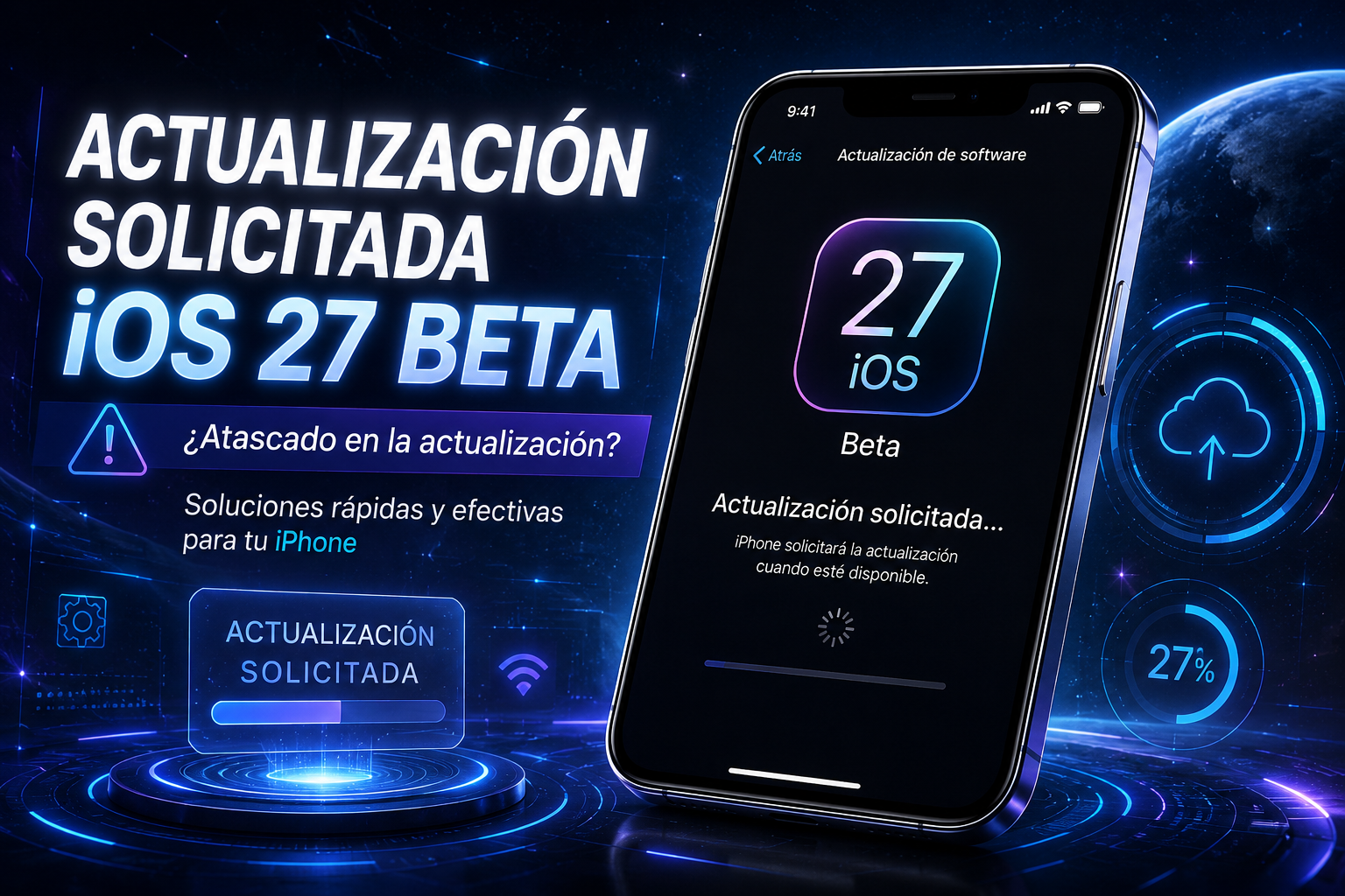actualizacion solicitada de ios 27 beta