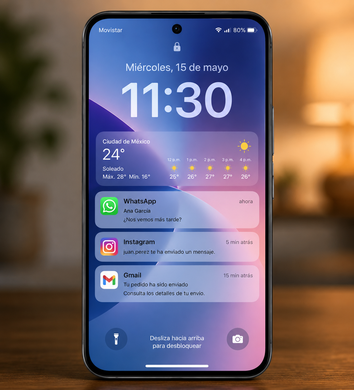 pantalla parecida a iphone
