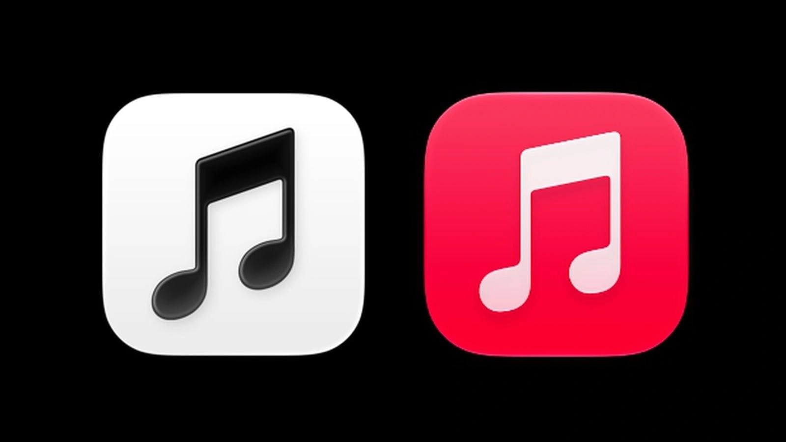 Nuevo icono de Apple Music en blanco y negro en iOS 27.2