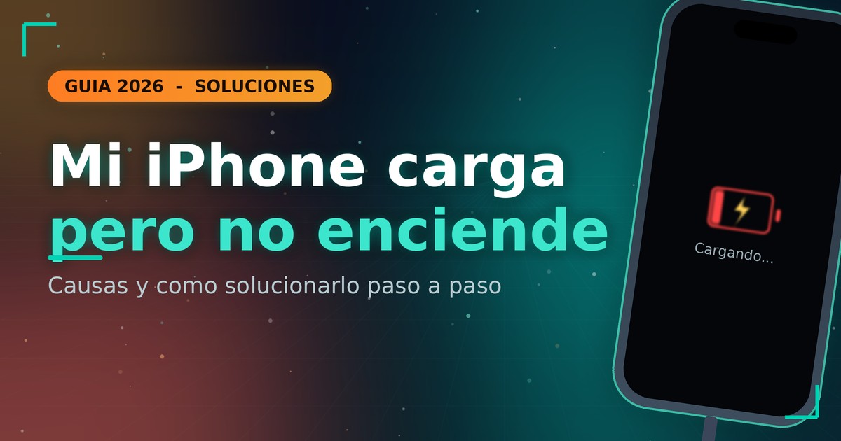 iphone carga no enciende