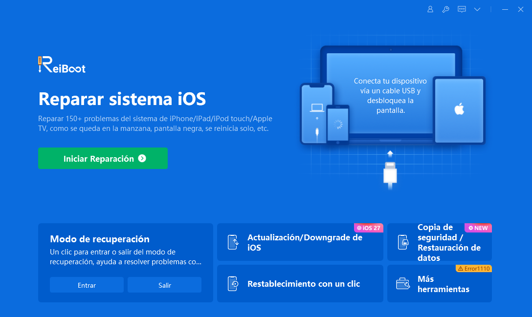 reiboot actualizar ios 27 beta