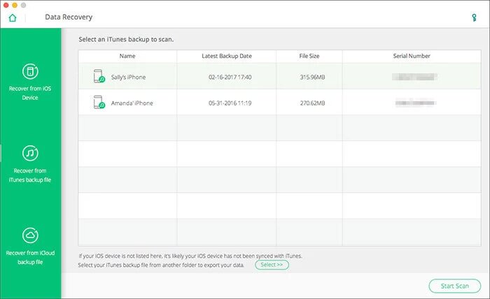 iskysoft iphone data recovery