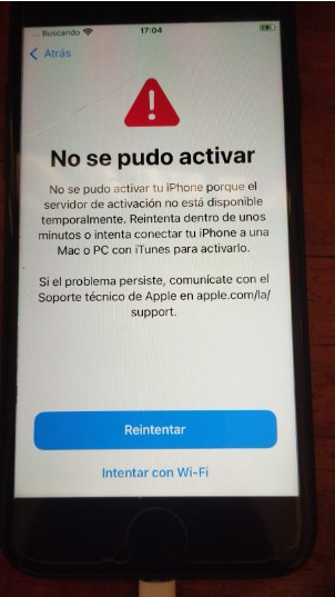 no se pudo activar tu iphone porque no se puede acceder al servidor de activación