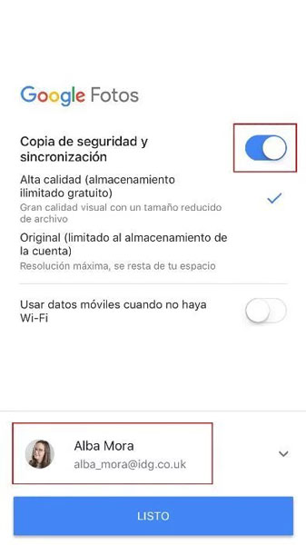 eliminar fotos desde google fotos