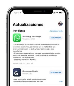 actualizar whatsapp