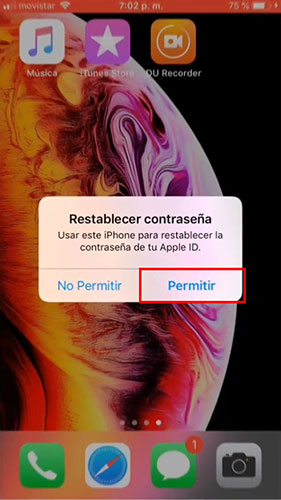permitir restablecer contrasena