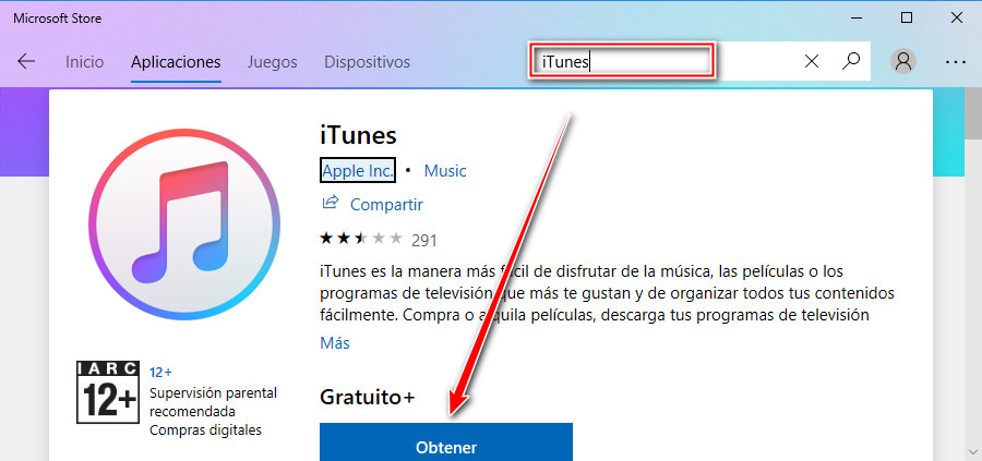 como instalar itunes no pc