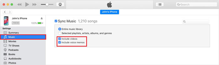 sincronizar iphone con pc via itunes