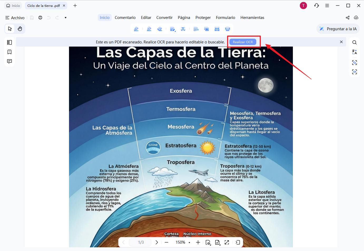 activar el reconocimiento ocr de pdnob