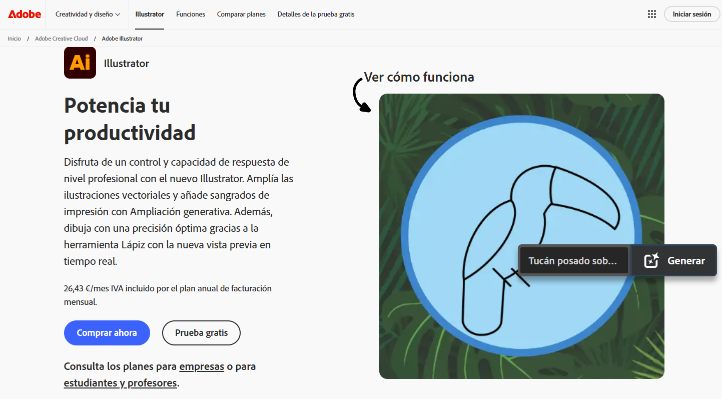 descargar adobe illustrator gratis desde la pagina oficial