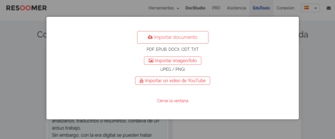 como usar resoomer espanol gratis - paso 4