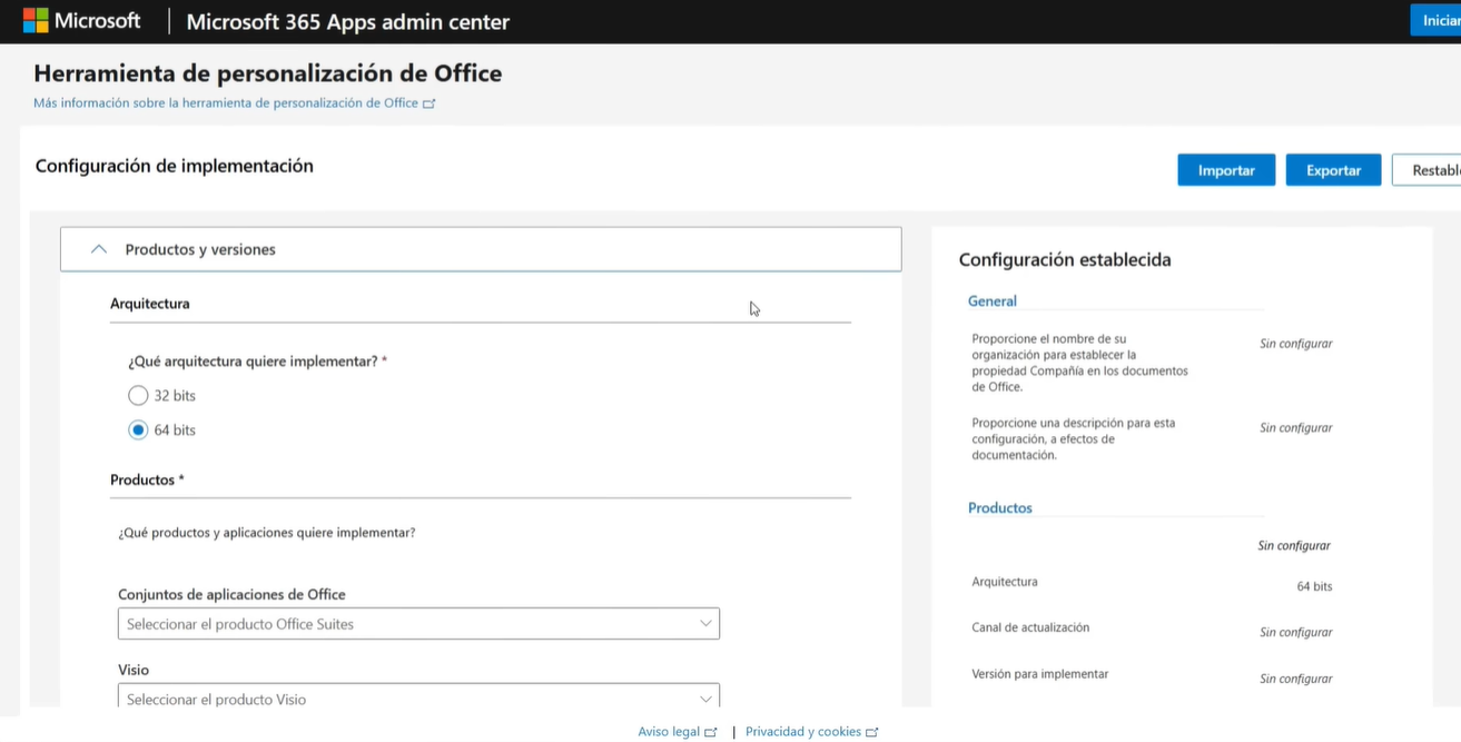 crear archivo de configuración xml de microsoft office