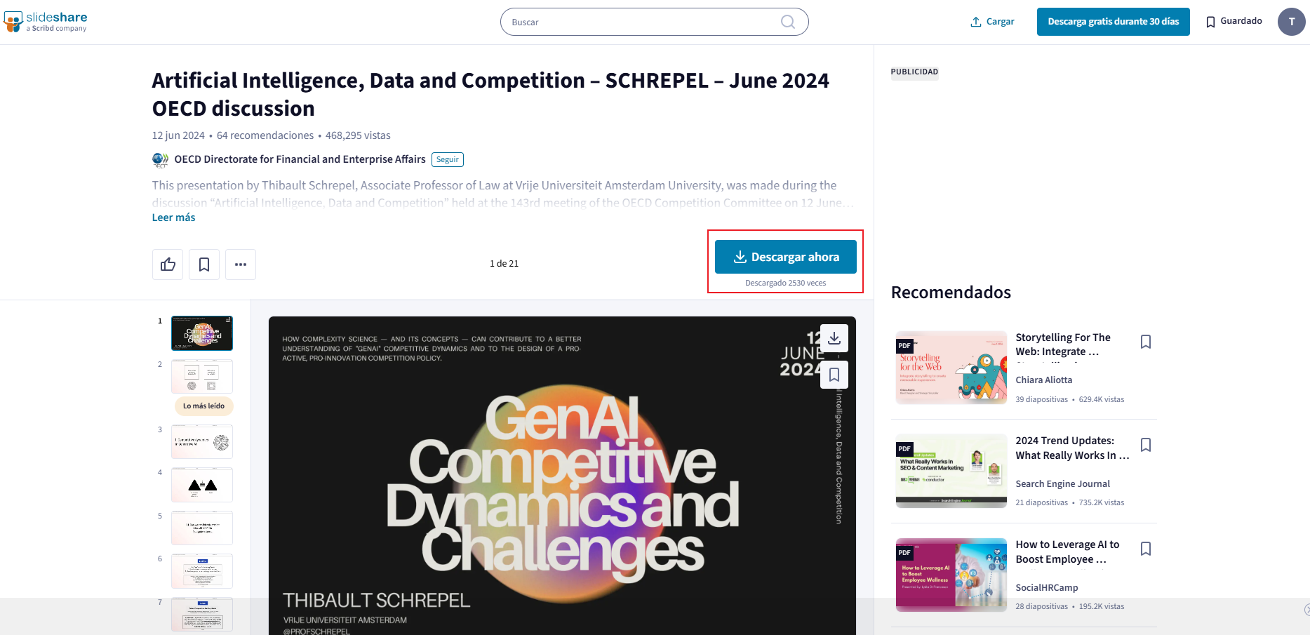 descargar slideshare gratis