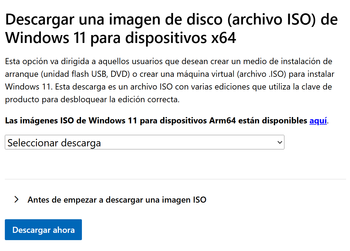 instalar windows 11 desde un archivo ISO