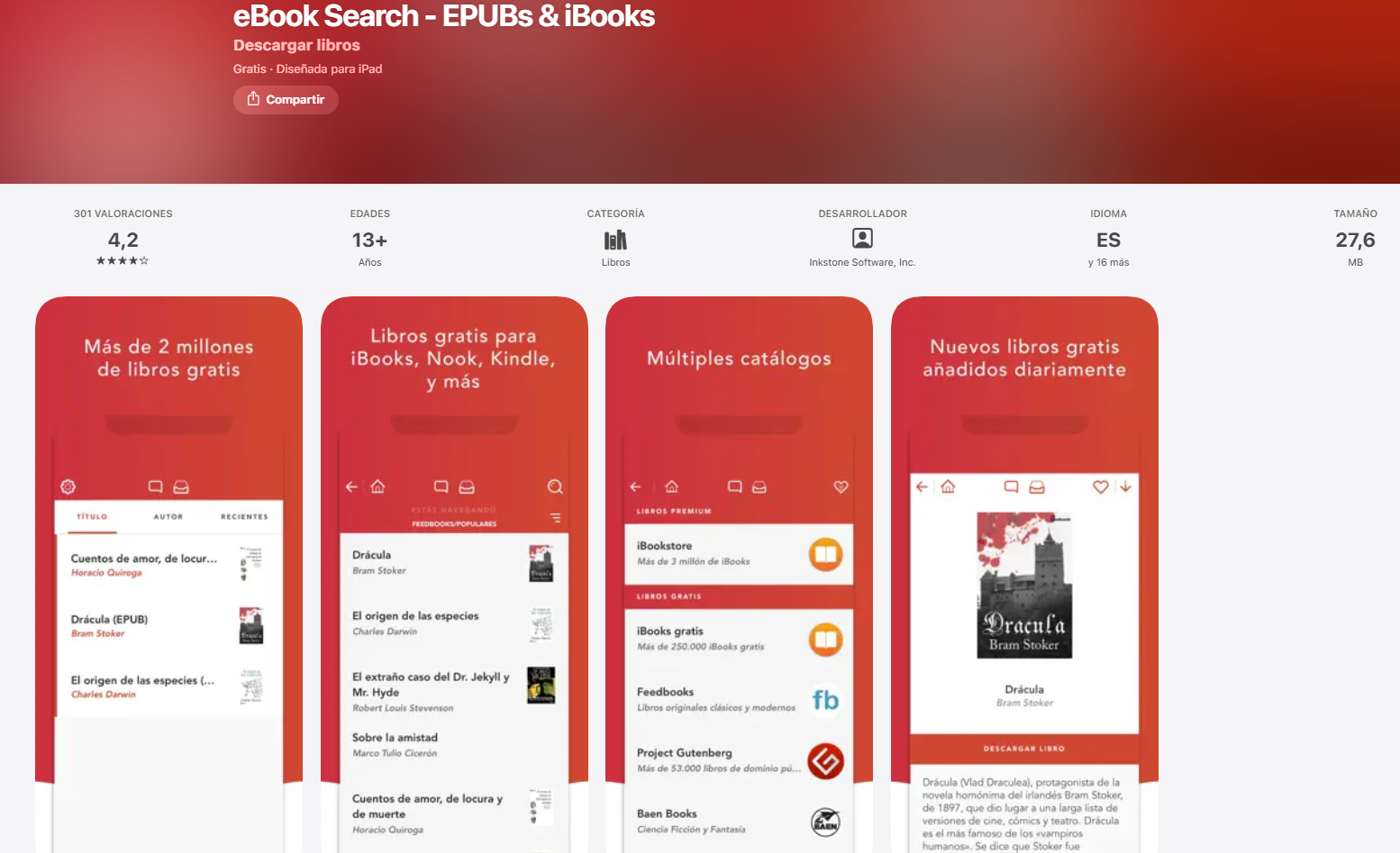 ebook search aplicacion para leer libros gratis en ios