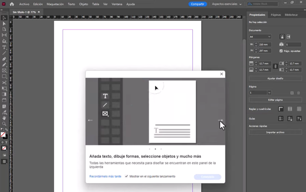 empezar a usar adobe indesign gratis