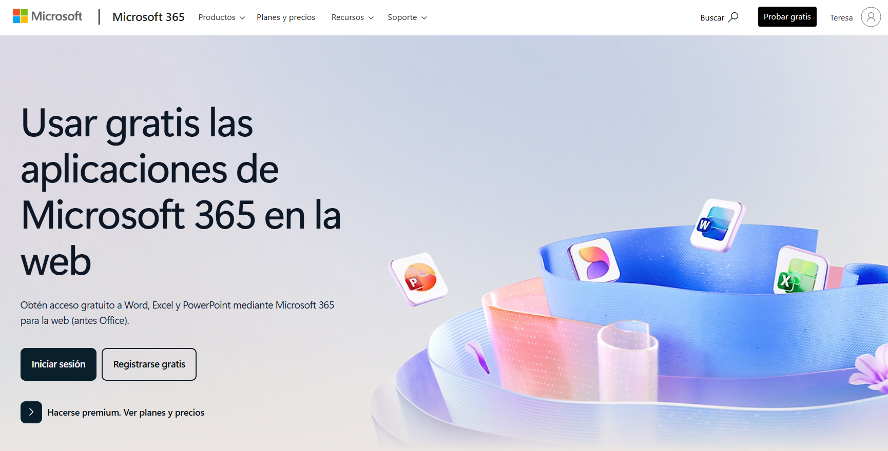 usar la version en linea de office