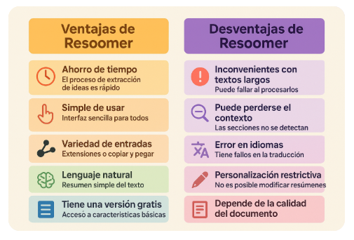 ventajas y desventajas de resoomer gratis