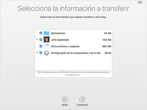 elegir copia de seguridad