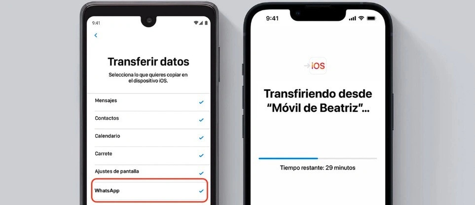 transferir WhatsApp de Android a iPhone con Move to iOS