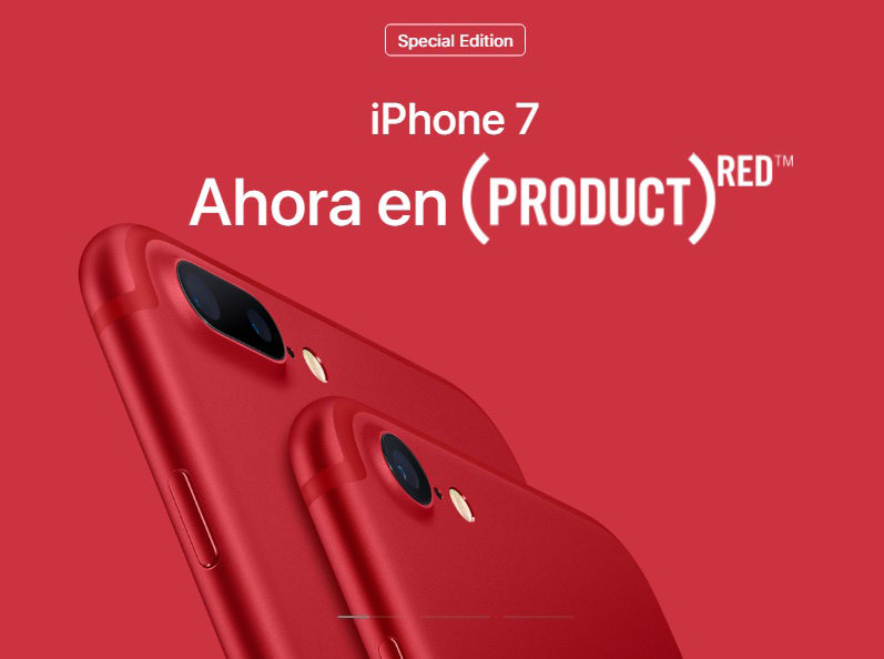 nuevo iphone 7 rojo