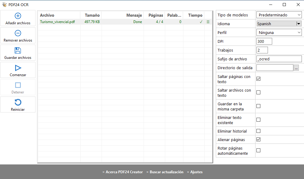 pdf24 creator conjunto de herramientas pdf con ocr