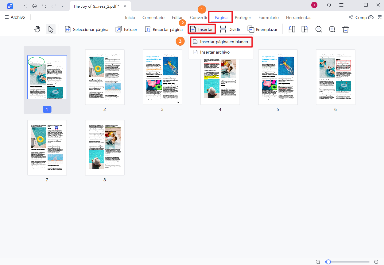 añadir paginas en blanco a pdf paso 2